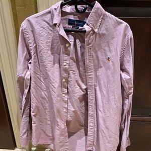 Men’s Ralph Lauren Lavender LS Polo Size S